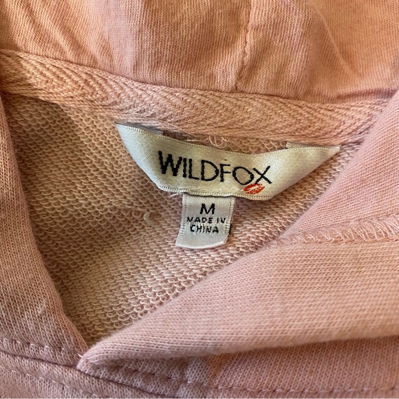 Wildfox Women's French Terry Relaxed Fit Tie-Dye Hoodie size medium Oversized - Picture 3 of 9